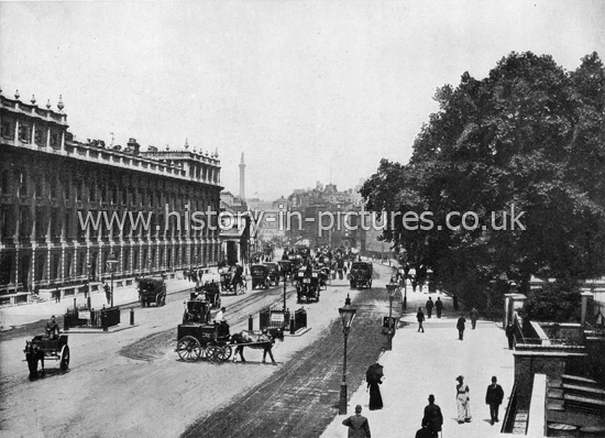 The Treasury Buildings, Whitehall, London. c.1890's.